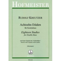 Rudolf Kreutzer: 18 Etuden Fur Violine (Double Bass Edition)