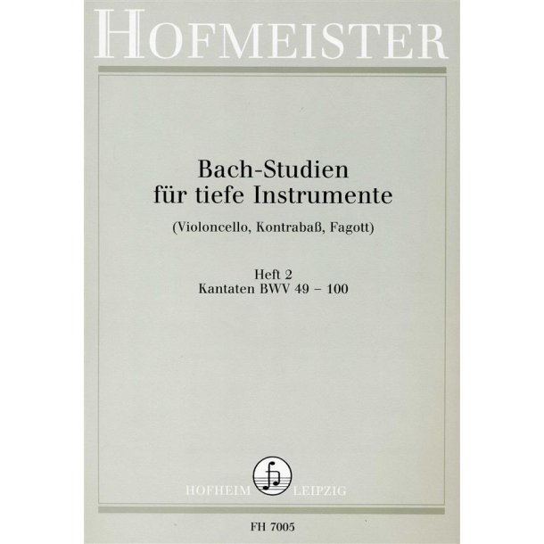 Bach: Studies Book 2-cantatas Bwv 49 -100