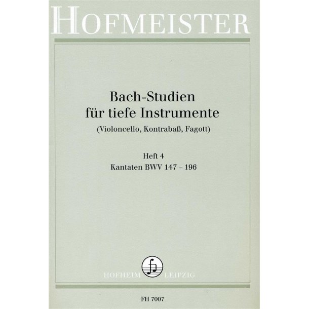 Bach: Studies Book 4-cantatas Bwv 147 - 196