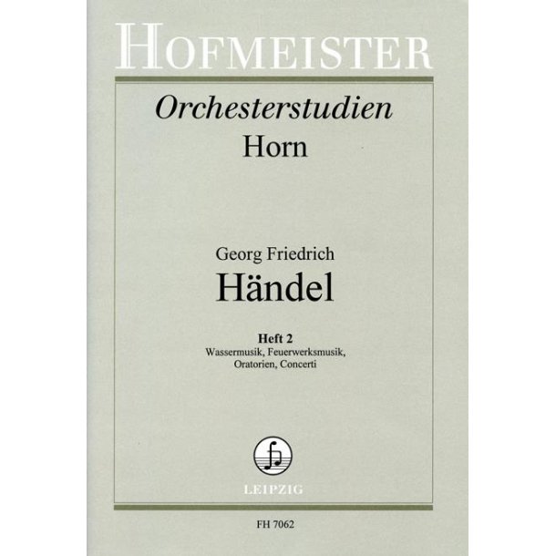 Handel: Studies Book 2 - Water Music, Fireworks Music, Oratorios