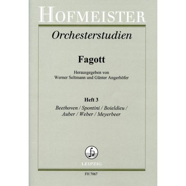 Orchestral Studies Book 3 - Beethoven, Weber, Auber