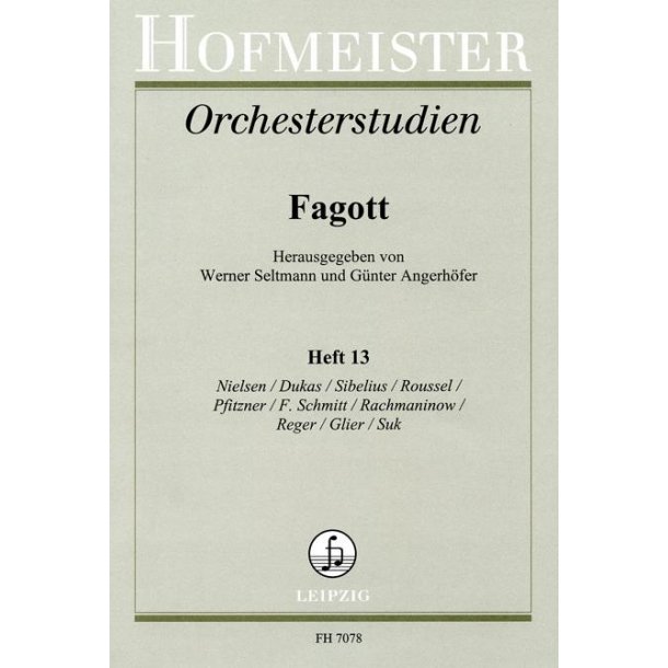 Orchestral Studies Book 13 - Nielsen, Sibelius, Rachmaninov