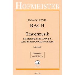 Bach Jl Trauermusik Chor Pt Bk