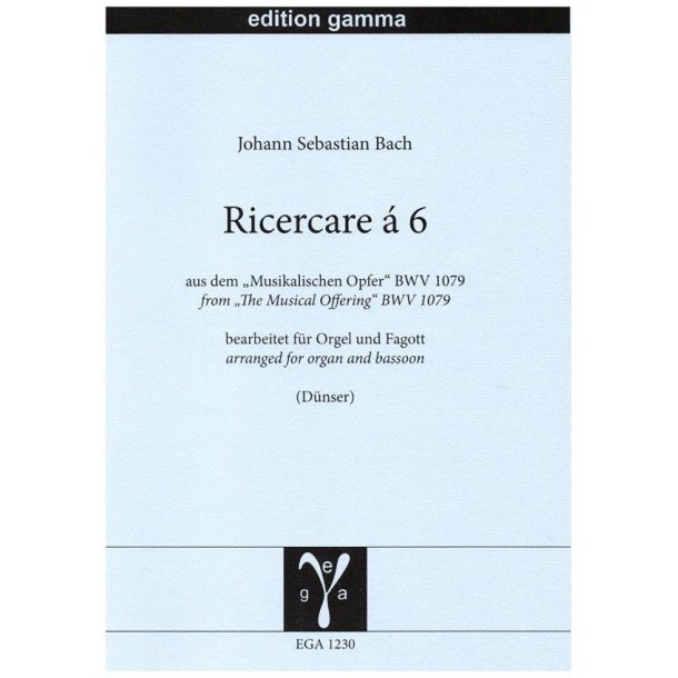 Ricercare &agrave; 6 : "aus dem ""Musikalischen Opfer"" BWV 1079"