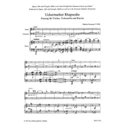 Uckermarker Rhapsodie : Fassung f&uuml;r Violine, Violoncello und Klavier