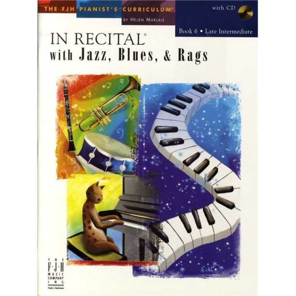 In Recital With Jazz, Blues And Rags - Book Six (Book And CD)