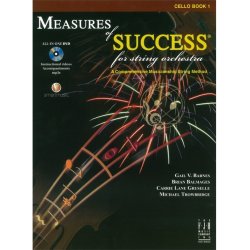Measures Of Success For String Orchestra: Cello - Book 1 (Book/DVD)