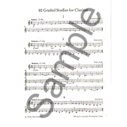 80 Graded Studies For Clarinet Book One