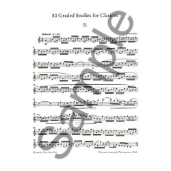 80 Graded Studies For Clarinet Book Two