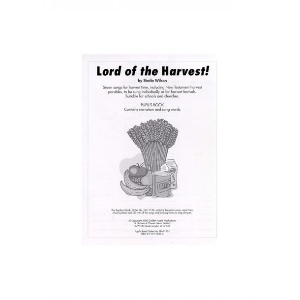 Sheila Wilson: Lord Of The Harvest (Pupil's Book)