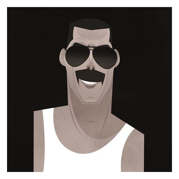 Pop Art Icons Freddie Mercury Card