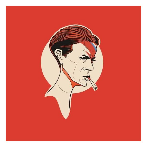 Pop Art Icons David Bowie Card