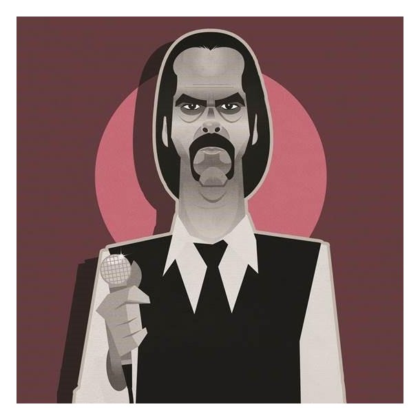 Pop Art Icons Nick Cave Card