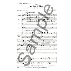 Ae Fond Kiss (SATB)