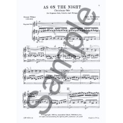 Alan Hovhaness: As On The Night- A Christmas Ode (Soprano/Piano)