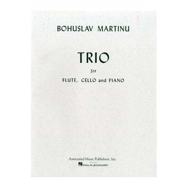 Bohuslav Martinu: Trio For Flute, Cello And Piano (Parts)