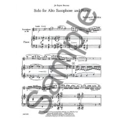 Bernhard Heiden Solo Alto Sax Piano