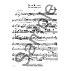 Gunther Schuller: Duo Sonata For Clarinet And Bass Clarinet