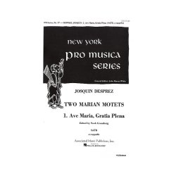 Josquin Des Prez: Ave Maria Gratia Plena (No.1 From Two Marian Motets)