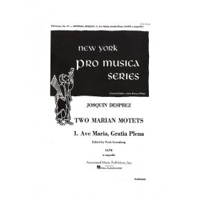 Josquin Des Prez: Ave Maria Gratia Plena (No.1 From Two Marian Motets)