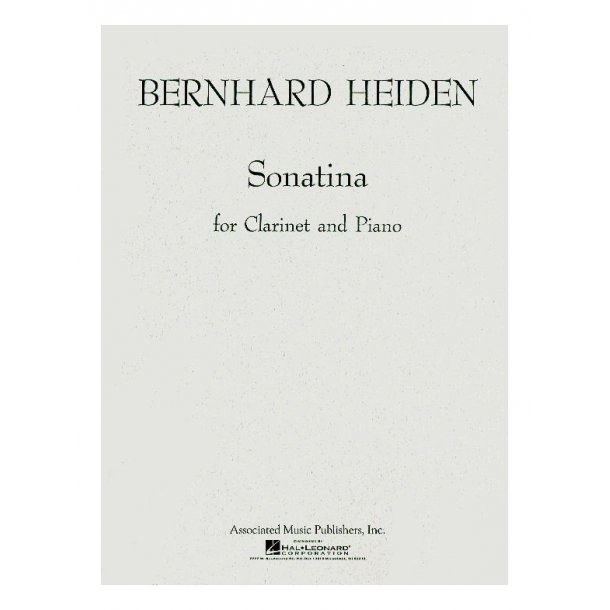 Bernhard Heiden: Sonatina For Clarinet And Piano