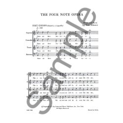 Tom Johnson: The Four Note Opera (Vocal Score)