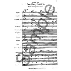 Darius Milhaud: Cello Concerto No.2 (Study Score)