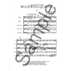 Elliott Carter: Woodwind Quintet (Score)