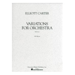 Elliott Carter: Variations For Orchestra (Full Score)
