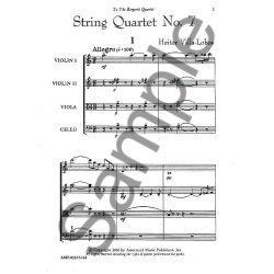 Heitor Villa-Lobos: String Quartet No.7 (Study Score)