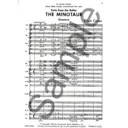 Elliott Carter: Minotaur (Ballet Suite) - Study Score