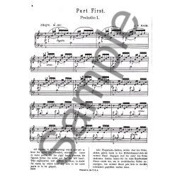 J.S Bach: Well-Tempered Clavier For The Piano Book I