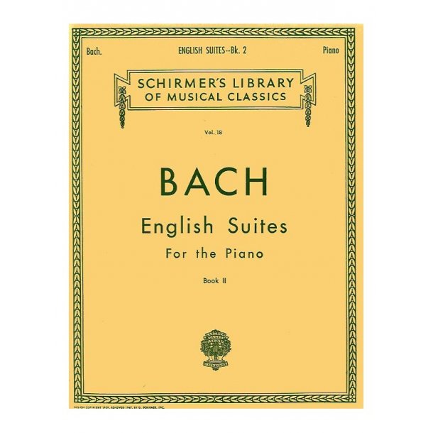 J.S Bach: English Suites Book 2