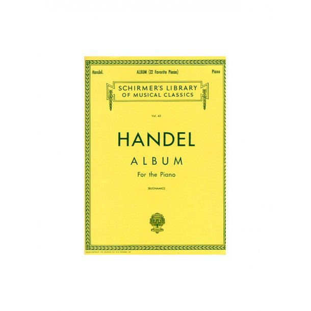 G.F. Handel: Album (Tweny-Two Favourite Pieces)
