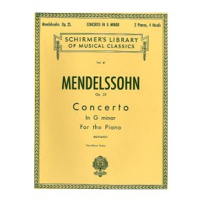 Felix Mendelssohn: Piano Concerto No.1 In G Minor Op.25 (2 Piano Score)