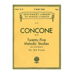 Giuseppe Concone: Twenty-Five Melodic Studies For Piano Op.24
