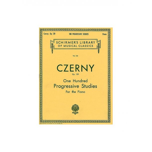 Carl Czerny: 100 Progressive Studies Without Octaves Op.139