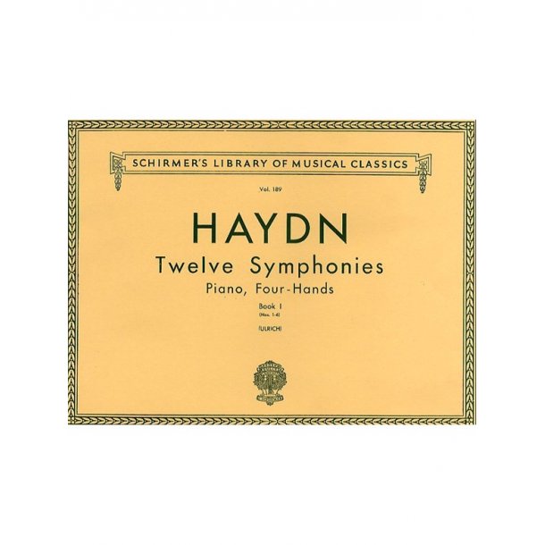 Joseph Haydn: Twelve Symphonies Book 1 (Piano Duet)