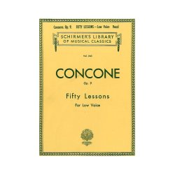 Giuseppe Concone: Fifty Lessons Op.9 For Low Voice