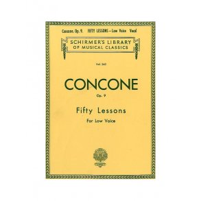 Giuseppe Concone: Fifty Lessons Op.9 For Low Voice