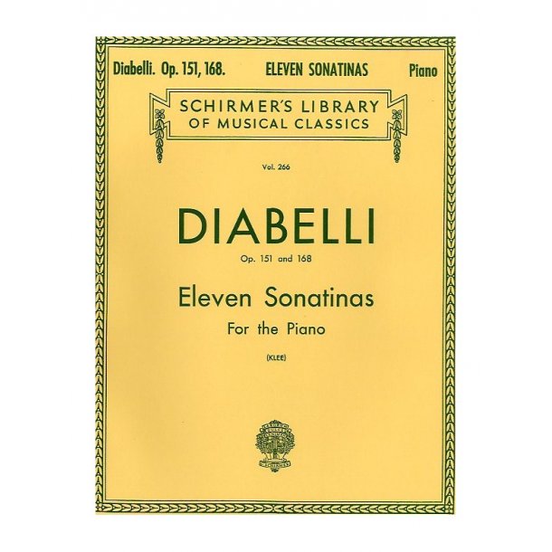 Anton Diabelli: Eleven Sonatinas For Piano 0p.151/168
