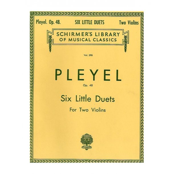 Ignaz Pleyel: Six Little Duets For Two Violins Op. 48
