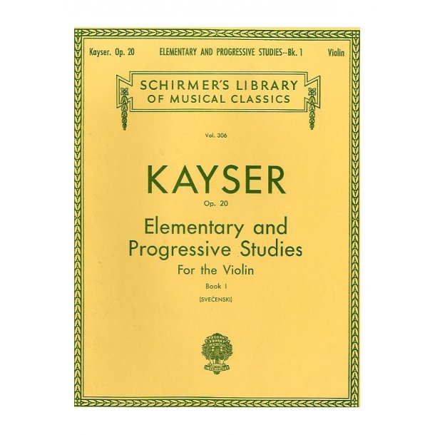 H. E. Kayser: Thirty-Six Elementary And Progressive Studies For Violin Op. 20 Book One