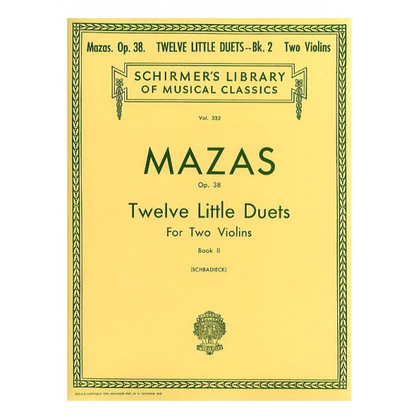 Jacques F. Mazas: Twelve Little Duets Op.38 Book 2