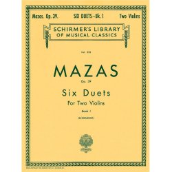 Jacques F. Mazas: Six Duets for Two Violins Op.39 Book 1