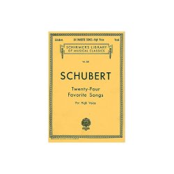 Franz Schubert: Twenty-Four Favorite Songs For High Voice