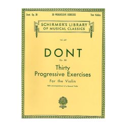 Jacques Dont: Thirty Progressive Exercises For The Violin Op.38
