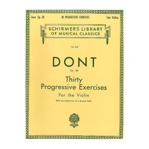 Jacques Dont: Thirty Progressive Exercises For The Violin Op.38