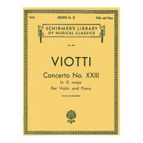 Giovanni Battista Viotti: Violin Concerto No. 23 In G Major