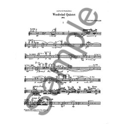 Gunther Schuller: Woodwind Quintet (Parts)
